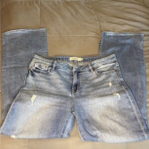 Stylish Light Blue Flare Jeans